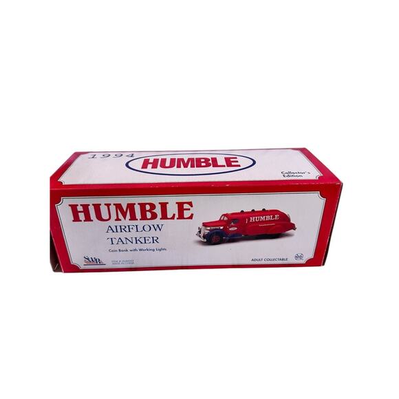 Vintage Humble Aviation‎ Gasoline Truck Bank - Coin Bank with Working Lights - Picture 9 of 16